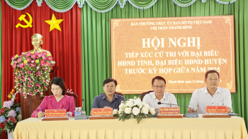 Đại biểu HĐND tỉnh tiếp xúc cử tri thị trấn Thanh Bình