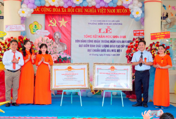Trường mầm non An Khương đạt chuẩn quốc gia mức độ 1