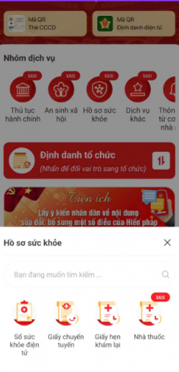 Sổ sức khoẻ điện tử thay thế giấy tờ liên quan trong khám, chữa bệnh