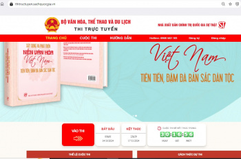 Cuộc thi trực tuyến toàn quốc tìm hiểu nội dung cuốn sách “Xây dựng và phát triển nền văn hóa Việt Nam tiên tiến, đậm đà bản sắc dân tộc”