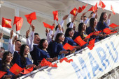 Các đại biểu thanh niên Việt Nam tham gia Tàu Thanh niên  Đông Nam Á và Nhật Bản lần thứ 45 năm 2018