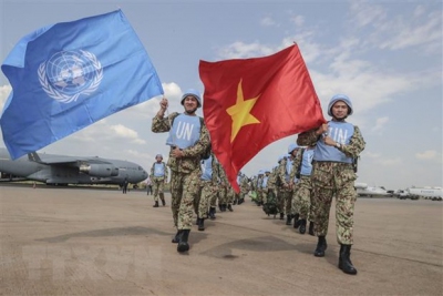 Lực lượng quân y Bệnh viện Dã chiến cấp 2 số 1 của Việt Nam tham gia lực lượng gìn giữ hòa bình của LHQ tại Nam Sudan