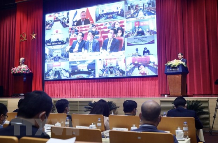 Bộ trưởng Bộ Ngoại giao Bùi Thanh Sơn phát biểu chỉ đạo hội nghị