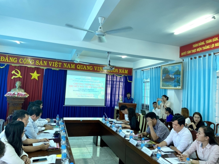 Hội thảo tư vấn thu hút đầu tư FDI Hàn Quốc trực tiếp tại tỉnh Bình Phước