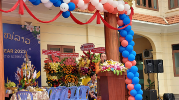 Lãnh đạo Sở Ngoại vụ tỉnh Bình Phước chúc Tết Cổ truyền Bunpimay Tổng Lãnh sự quán nước CHDCND Lào tại Thành phố Hồ Chí Minh
