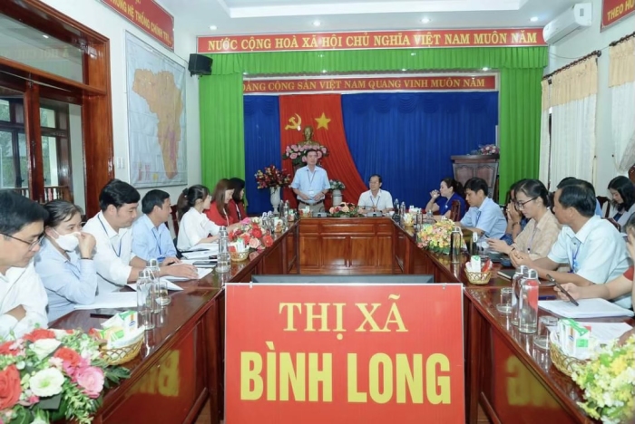 Công bố Quyết định thanh tra công tác nội vụ tại UBND thị xã Bình Long và các cơ quan, đơn vị trực thuộc UBND thị xã