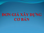 ĐƠN GIÁ XÂY DỰNG