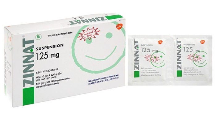 Thông báo thu hồi thuốc vi phạm mức độ 2 Các lô thuốc Cốm pha hỗn dịch uống Zinnat Suspension 125mg