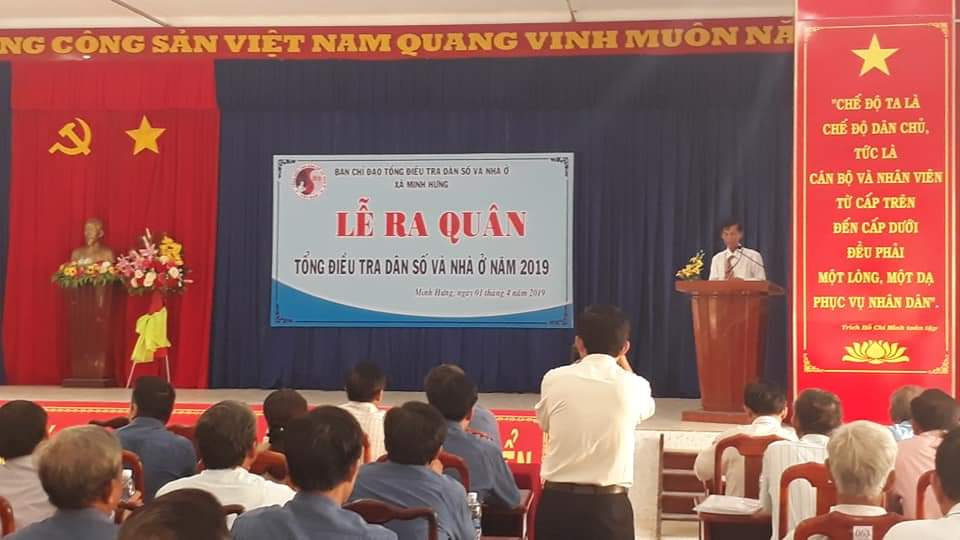 Bình Phước ra quân thực hiện Tổng điều tra dân số và nhà ở thời điểm 1/4/2019