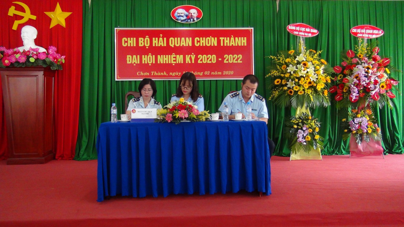 Chi bộ Hải quan Chơn Thành Đại hội nhiệm kỳ 2020-2022