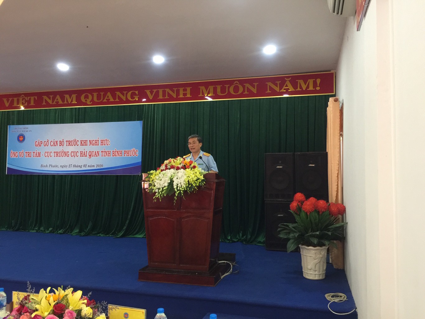 Đồng chí Nguyễn Dương Thái phát biểu tại buổi lễ