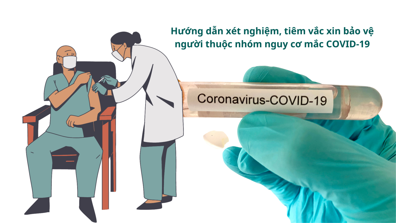 Hướng dẫn xét nghiệm, tiêm vắc xin bảo vệ người thuộc nhóm nguy cơ mắc COVID-19