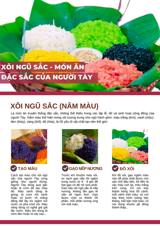 25 Xôi ngũ sắc