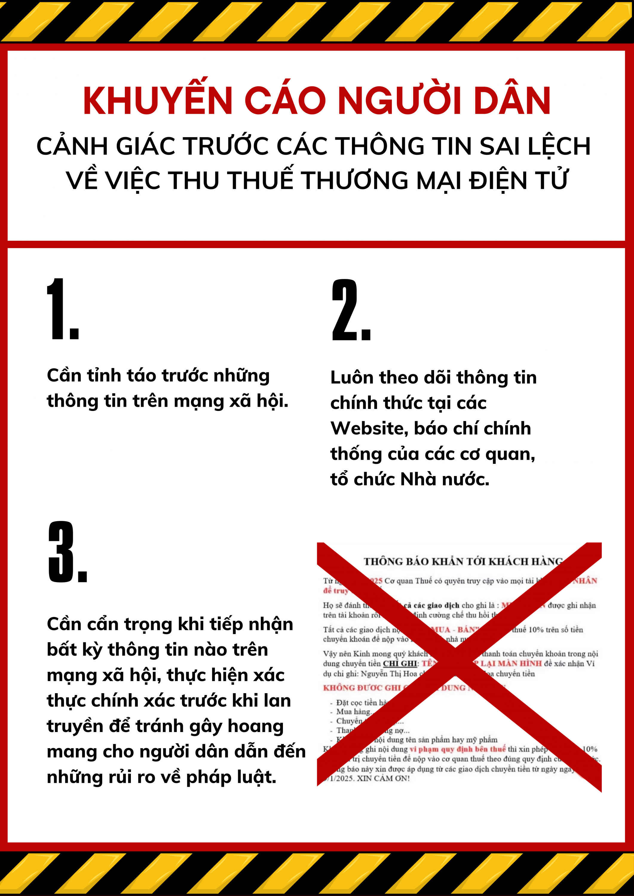 KHUYẾN CÁO NGƯỜI DÂN CẢNH GIÁC TRƯỚC CÁC THÔNG TIN SAI LỆCH VỀ VIỆC THU THUẾ THƯƠNG MẠI ĐIỆN TỬ (3)