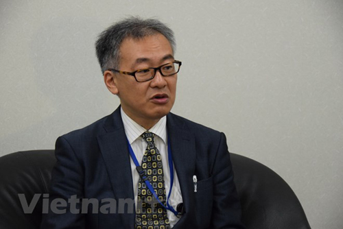 Ông Fumio Shimizu, Phó Cục trưởng Cục Các vấn đề châu Á và châu Đại dương, thuộc Bộ Ngoại giao Nhật Bản (Ảnh: Vietnam+)