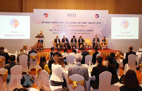 Quang cảnh Hội nghị Thượng đỉnh Kinh doanh Việt Nam-Hoa Kỳ 2019, ngày 10/5