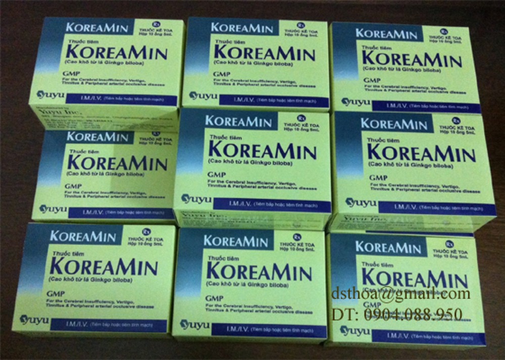Đình chỉ lưu hành thuốc không đạt chỉ tiêu chuẩn chất lượng đối với thuốc tiêm Koreamin.